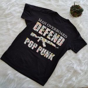 Defend Pop Punk Graphic Tee, Size L